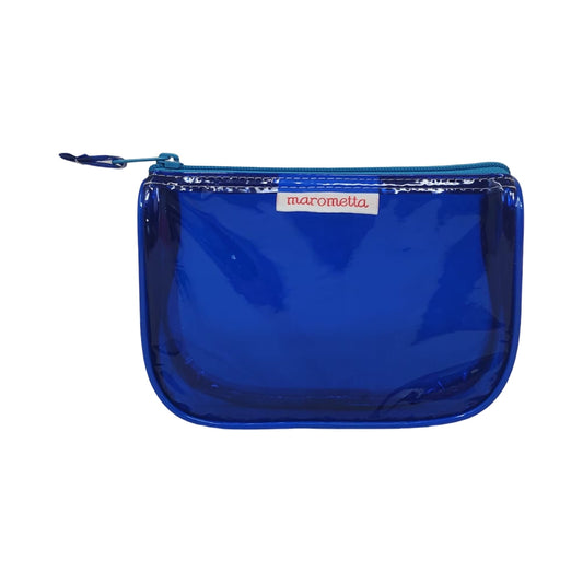 Cosmetiquera Cristal  Neón Azul