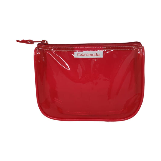 Cosmetiquera Cristal  Neón Rojo